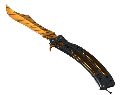 ★ Butterfly Knife | Tiger Tooth skin modal